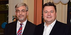 Innensenator Andreas Geisel in der Seniorenstiftung Prenzlauer Berg